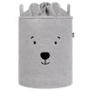 Sipo Kôš na hračky Premium Bouclé so šnúrkou / 43 l, Bear (Grey)