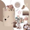 Sipo Kôš na hračky Premium Bouclé so šnúrkou / 43 l, Bear (Beige)