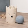 Sipo Kôš na hračky Premium Bouclé so šnúrkou / 43 l, Bear (Beige)