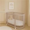 Detská rastúca postieľka 3v1 oválna + matrac New Baby kašmírová - 59074