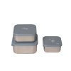 Citron Sada 3 stohovateľných boxov z nerezu - Spaceship