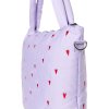 STUDIO NOOS - Puffy DIAPER BAG - přebalovací taška | Purple Hearts