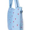 STUDIO NOOS - Puffy DIAPER BAG - přebalovací taška | Light Blue Hearts