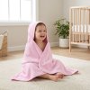 Detská froté osuška s kapucňou New Baby 100x100 cm pink - 59306