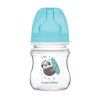 canpol babies lahev se sirokym hrdlem exotic animals 120 ml modra