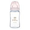canpol babies lahev se sirokym hrdlem royal baby 240ml ruzova