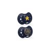 LOVI Dynamický utišujúci cumlík 3-6m 2ks Stardust Blue