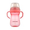 Canpol babies Hrnček so silikónovým náustkom FirstCup 250ml ružový