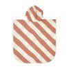 LÄSSIG Beach Poncho stripes clay/sea salt