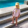 LÄSSIG Short Sleeve Rashguard popsicle pale pink 19-24mo. size 92