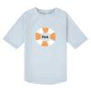 LÄSSIG Short Sleeve Rashguard swim ring illusion blue 13-18mo. size 86