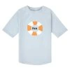LÄSSIG Short Sleeve Rashguard swim ring illusion blue 19-24mo. size 92