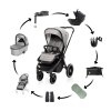 Maxi set KočíkMove Cross 3, Metal Grey