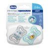 CHICCO Cumlíky Physio Light silikónové modré 2-6m, 2 ks