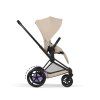 Cybex e-Priam Comfort 2026, matt black, cozy beige