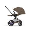 Cybex e-Priam Comfort 2026, matt black, coconut brown