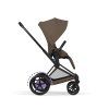 Cybex e-Priam Comfort 2026, matt black, coconut brown