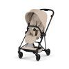 Cybex Mios Comfort 5.0 + vanička, Matt black, cozy beige