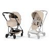 Cybex Mios Comfort 5.0 + vanička, Matt black, cozy beige