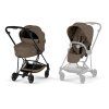 Cybex Mios Comfort 5.0 + vanička, Matt black, coconut brown