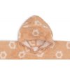 Osuška pončo froté Jacquard Flower