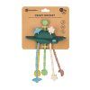 PETITE&MARS Hračka silikónová senzorická Crazy rocket Misty Green 10m+