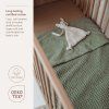 6070 2 deka waffle bavlna olive green