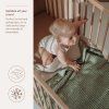 6070 3 deka waffle bavlna olive green