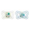 CHICCO Cumlíky Physioforma Light silikónové ortodontické neutral 2-6m, 2 ks