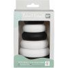 label label silikonova stohovaci vez krouzky black white