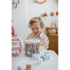 label label ovalna vkladacka tvaru modra