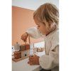 label label drevene kostky domecek nougat