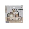 label label drevene kostky domecek nougat
