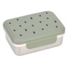 LÄSSIG Lunchbox Stainless Steel Happy Prints light olive