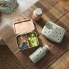 LÄSSIG Lunchbox Stainless Steel Happy Prints light olive