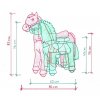 Mechanický jazdiaci kôň Ponnie Tiara M s ružovým sedlom (H405P)