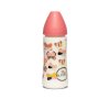 SUAVINEX | FĽAŠA Guľatý c. SILIKÓN 360 ml - RUŽOVÝ MOTÝĽ