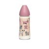SUAVINEX | FĽAŠA Guľatý c. SILIKÓN 360 ml - RUŽOVÝ PSÍK