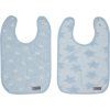8955 podbradnicky bebe jou fabulous frosted blue 2 ks