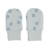 Lodger rukavičky proti poškriabaniu pre bábätká Mittens Print Rib farba:Silt green