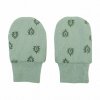 Lodger rukavičky proti poškriabaniu pre bábätká Mittens Print Rib farba:Silt green