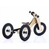 TRYBIKE odrážadlo/trojkolka WOOD 4v1 farba:ružová