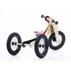 TRYBIKE odrážadlo/trojkolka WOOD 4v1 farba:ružová