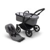 Bugaboo Donkey 5 base, základ kočíka farba:graphite/midnight black