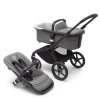 Bugaboo Fox 5 base, základ kočíka farba:black/grey melange