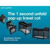 Bugaboo cestovná postieľka Stardust farba:black - 4
