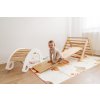 Levin Felin Zvýhodnený Montessori set Farba trianglu climbme:Biela/Dúha, Farba dosky slideme:Prírodná, Farba hojdačky swingme:Prírodná
