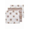 Meyco plienka-žinka 30x30 cm 3ks farba:Zebra–Uni–camel–Zebra