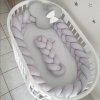 levin felin pletený mantinel do detskej rastúcej k postieľky Oval (230 cm + 50 cm) farba:smotanová