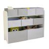 UBBH0597C organizer na hracky bilo sedy